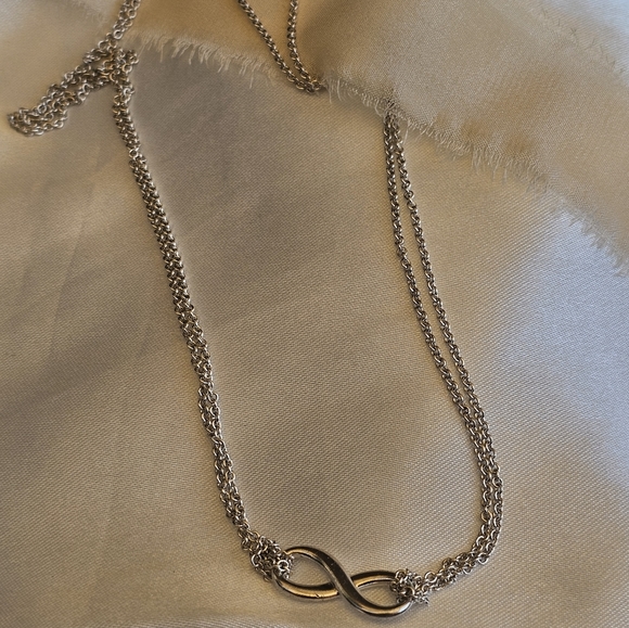 Tiffany double chain infinity necklace - Picture 2 of 6